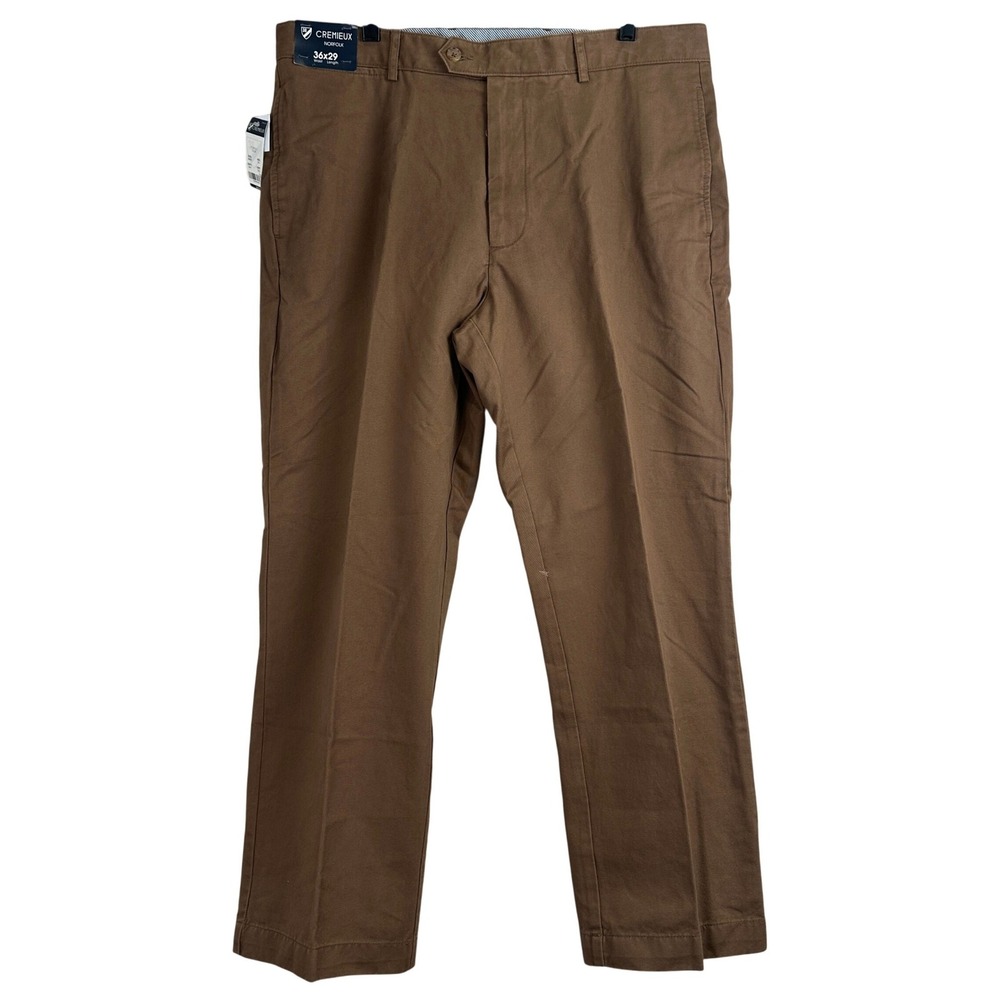 Cremieux Norfolk Chino Pants Mens 36x29 Taupe Business Casual Classic